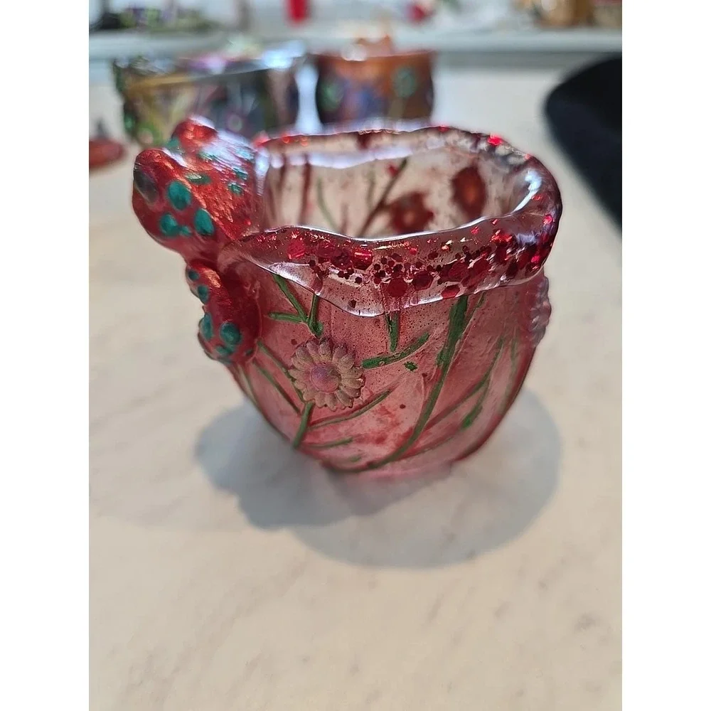 Handmade Resin Flower‎ Pot Decoration Gift. 683